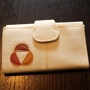3/$20 Vintage canvas trifold wallet original 1960